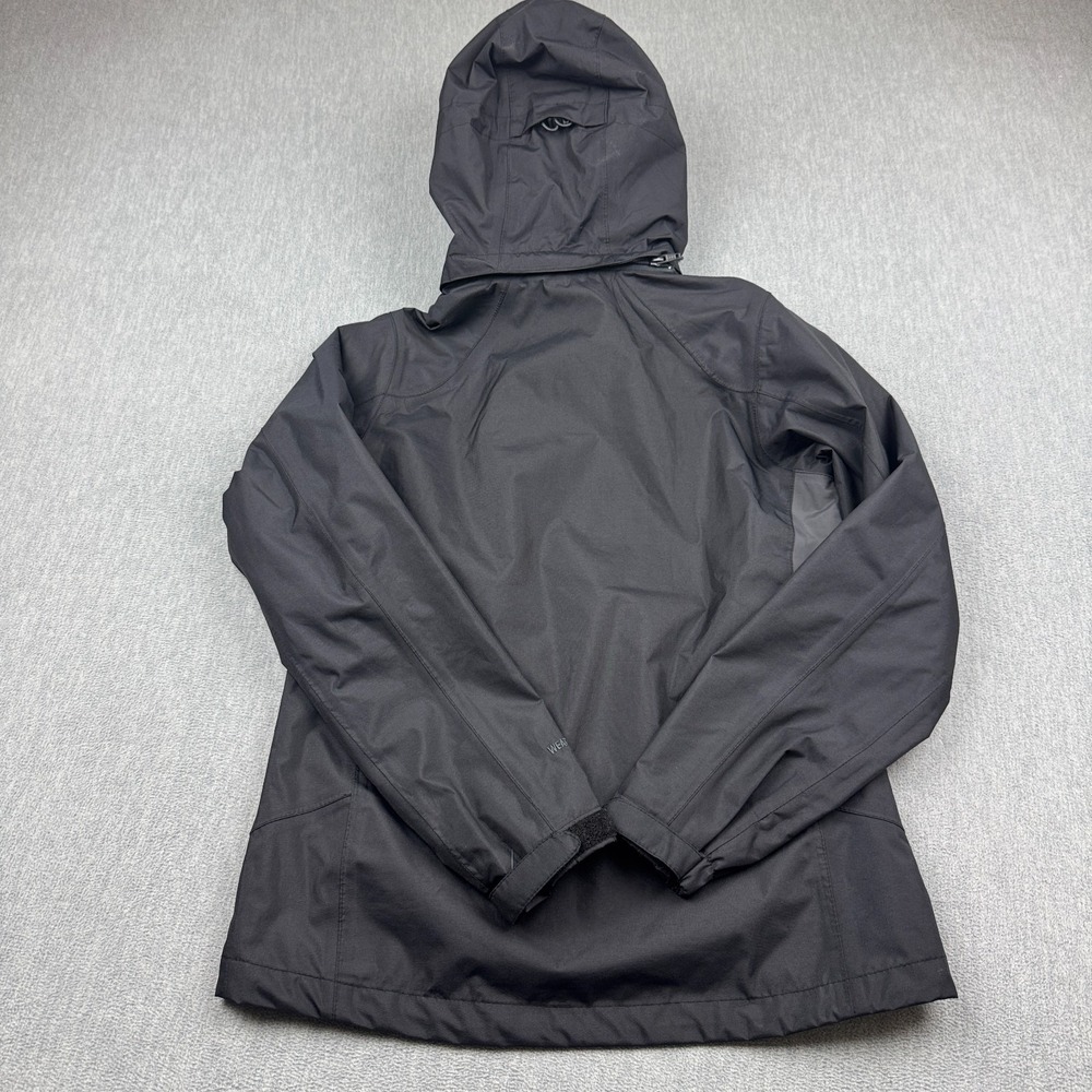 Eddie Bauer Jacket Womens XS Black Weatheredge‎ Windbreaker Hooded Rain Outdoor - Picture 16 of 16